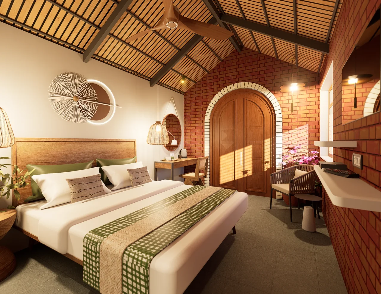 A warm welcome — Interior design visualization