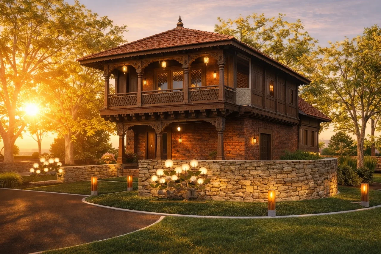 Maratha-inspired farmhouse design